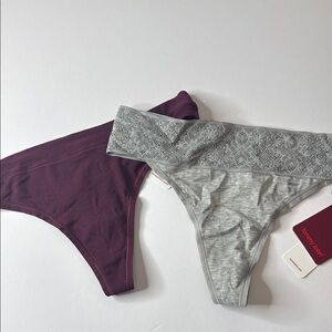 Tommy John Thong Panties 2 Pairs Size Small